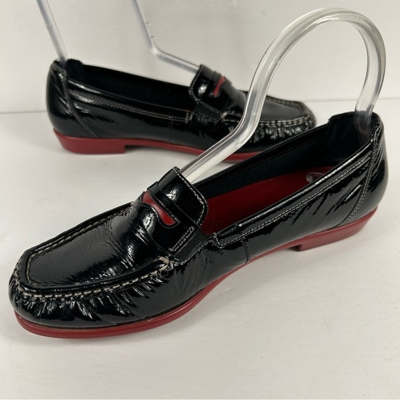 SAS Black and Red Men's Loafers Size 8 - Picture 4 of 9